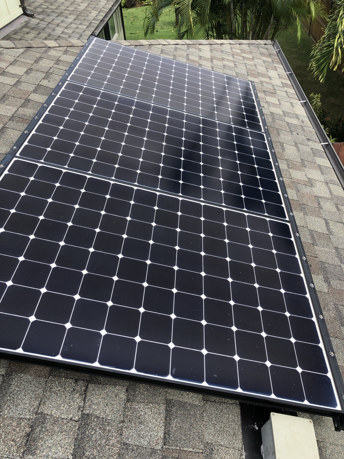 Solar panels installed on a home in Oʻahu